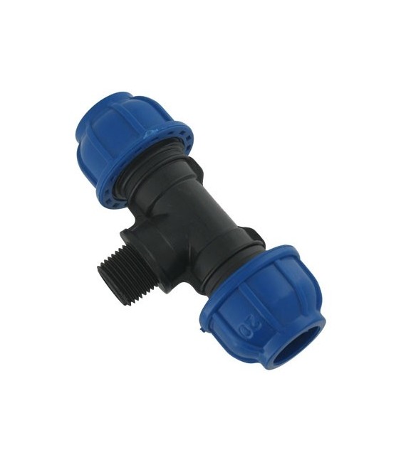 Té de dérivation mâle - 32 mm - CAP VERT