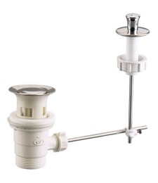 Bonde automatique avec tirette avec clapet inox - NEPTUNE