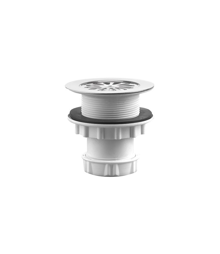 Siphon de douche avec sortie verticale et grille - 60 mm - NEPTUNE Siphon de douche avec sortie verticale et grille - 60 mm - NEPTUNE