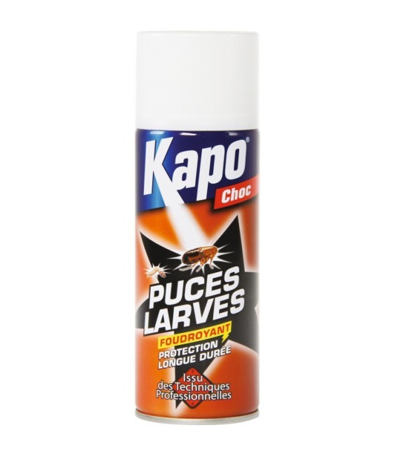 Aérosol Foudroyant Puces et Larves 400ml - KAPO