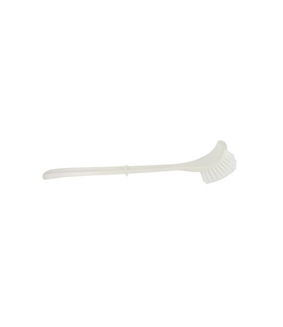 Balayette courbée pour WC - Blanc - BROSSERIE MARCHAND