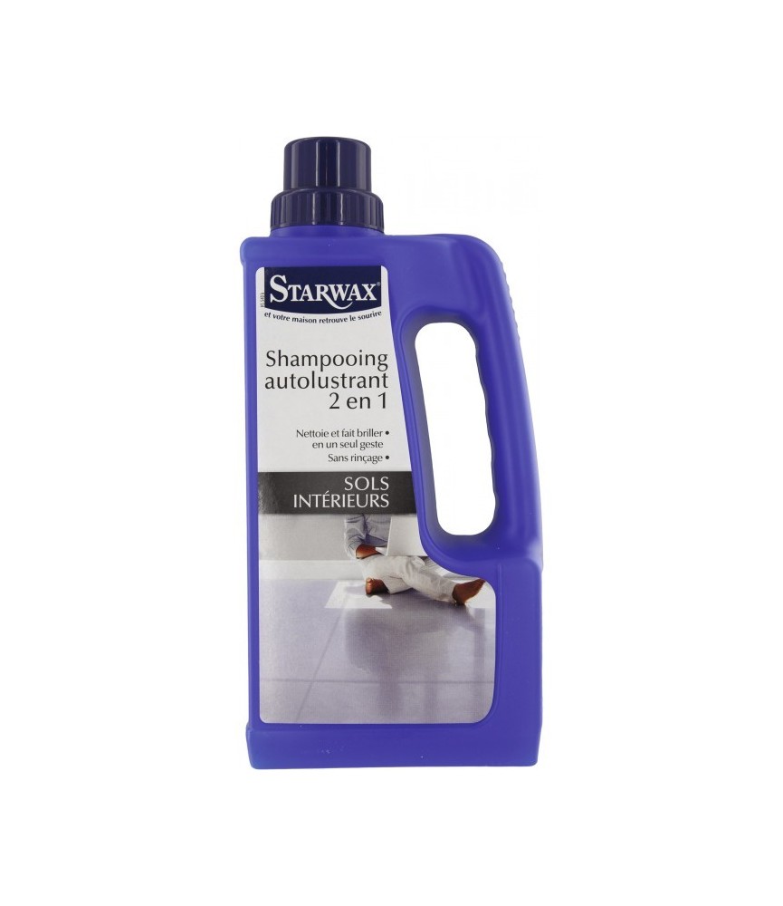 Shampooing autolustrant brillant - Sols carrelés - 1 L - STARWAX Shampooing autolustrant brillant - Sols carrelés - 1 L - STARWAX