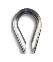 Cosse coeur en acier zingué -  13.5 mm