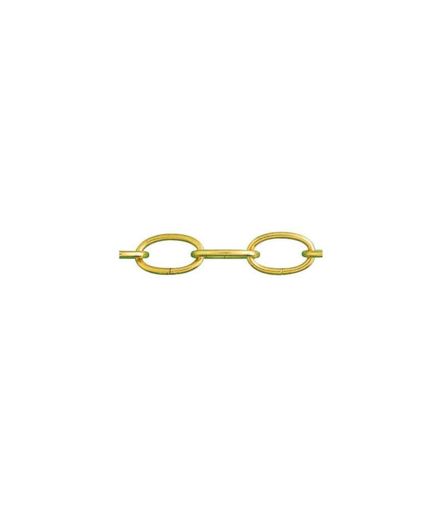 Bobine chaîne pour lustre bronze - maille ovale - 25 m - 2.8 mm - CHAPUIS