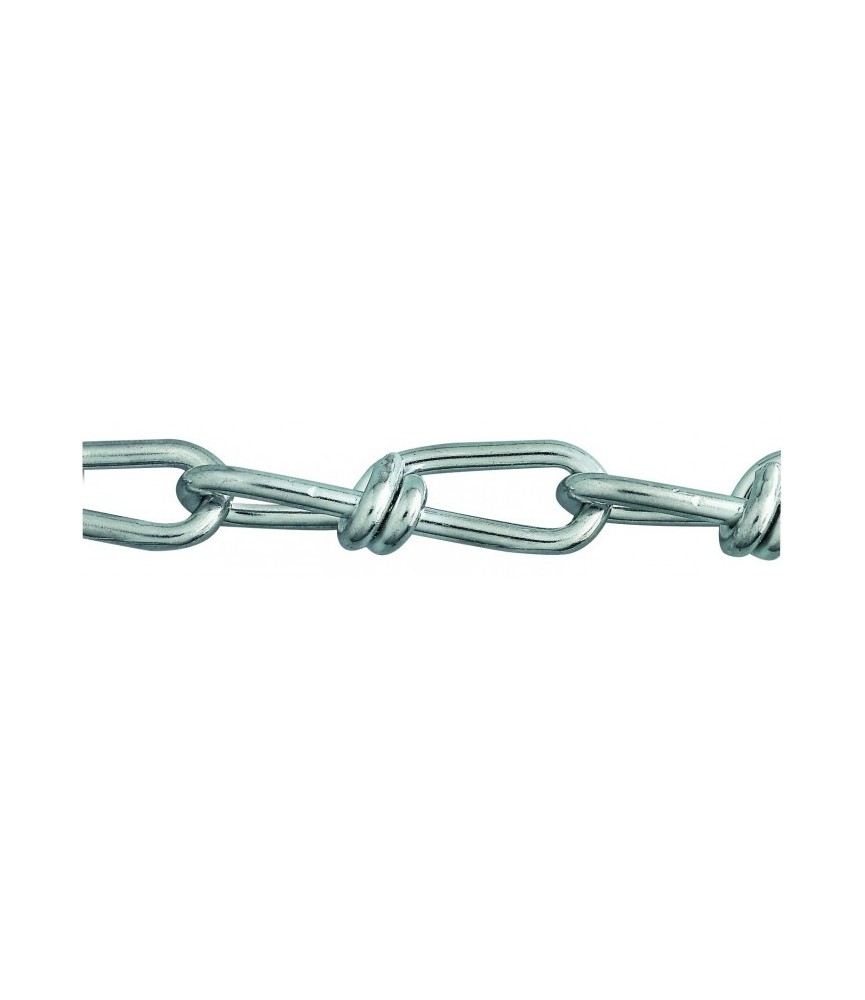 Chaîne d'attache Victor en acier nickelé - 25 m - 2 mm Chaîne d'attache Victor en acier nickelé - 25 m - 2 mm