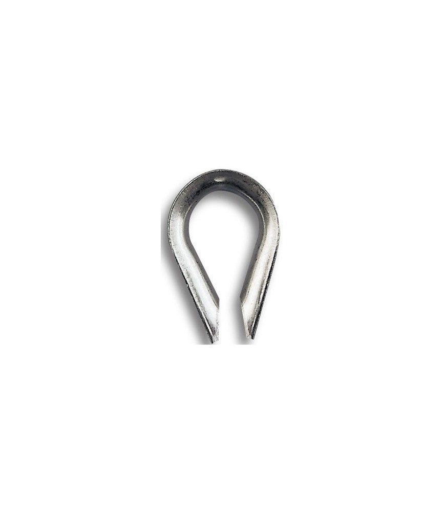 Cosse coeur en acier zingué - 11 mm Cosse coeur en acier zingué - 11 mm