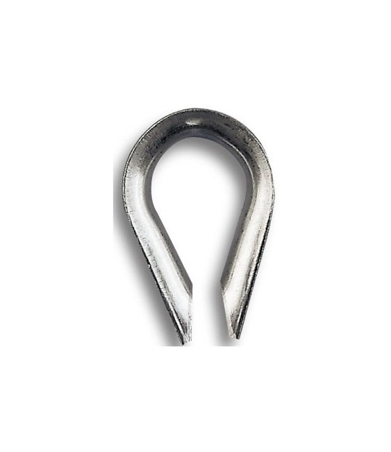 Cosse coeur en acier zingué -  11 mm