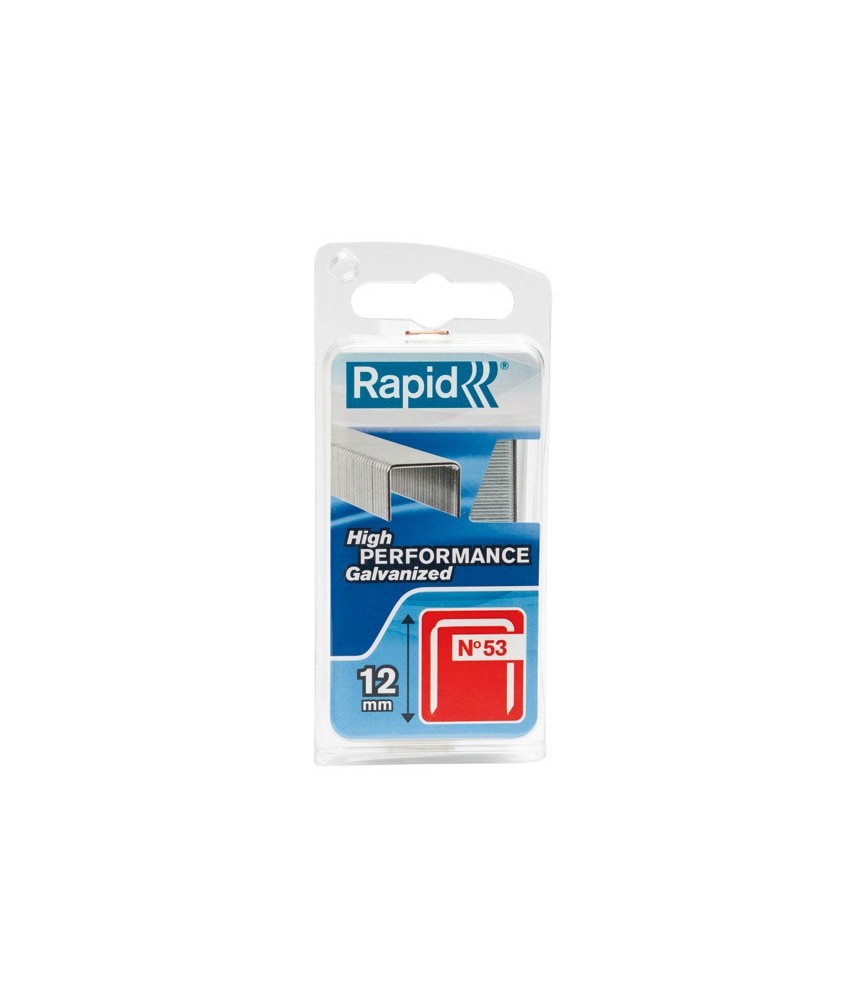 Agrafes décoration et finition N°53 - 12 mm - Lot de 2500 - RAPID Agrafes décoration et finition N°53 - 12 mm - Lot de 2500 - RAPID