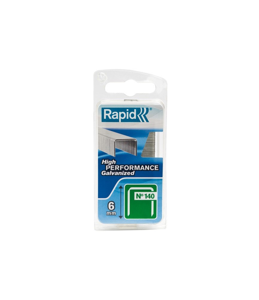 Agrafes Isolation / Assemblage N°140 - 6 mm - Lot de 2000 - RAPID Agrafes Isolation / Assemblage N°140 - 6 mm - Lot de 2000 - RAPID