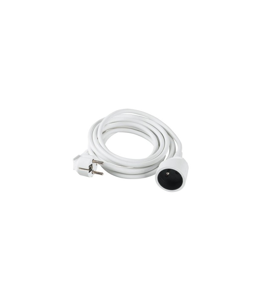 Rallonge câble souple blanc 5 M - 3 x 1.5 mm - DHOME Rallonge câble souple blanc 5 M - 3 x 1.5 mm - DHOME