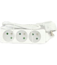Bloc multiprise - 3 prises 2P + T sans interrupteur - DHOME
