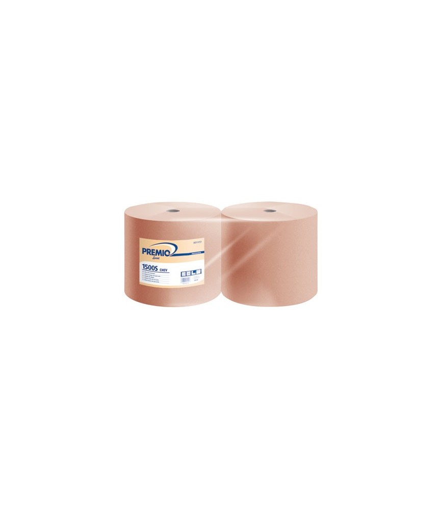 Bobine essuyage 1500 s - 2 plis - lot de 2 - PREMIO LUCART Bobine essuyage 1500 s - 2 plis - lot de 2 - PREMIO LUCART