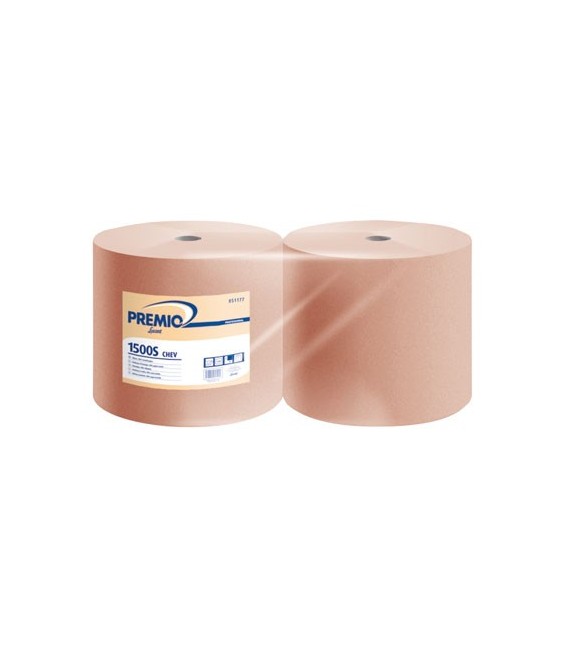 Bobine essuyage 1500 s - 2 plis - lot de 2 - PREMIO LUCART