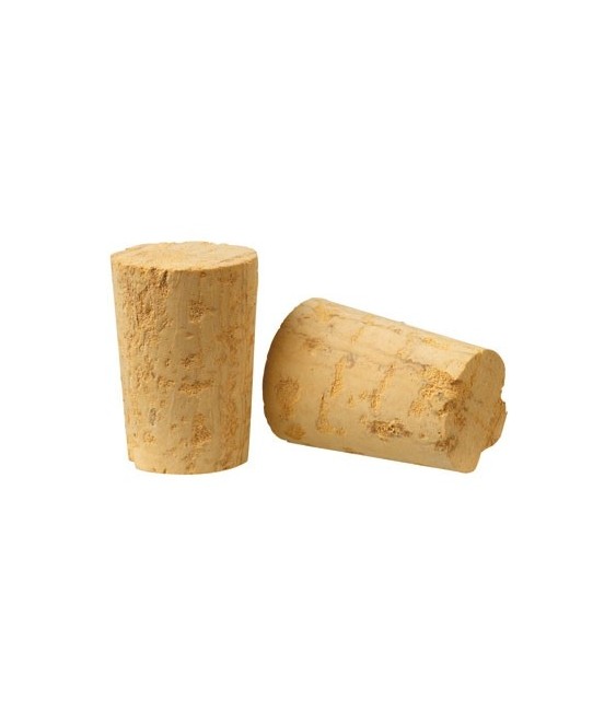 Bouchons en liège colmaté conique 3ème catégorie (lot de 20)
