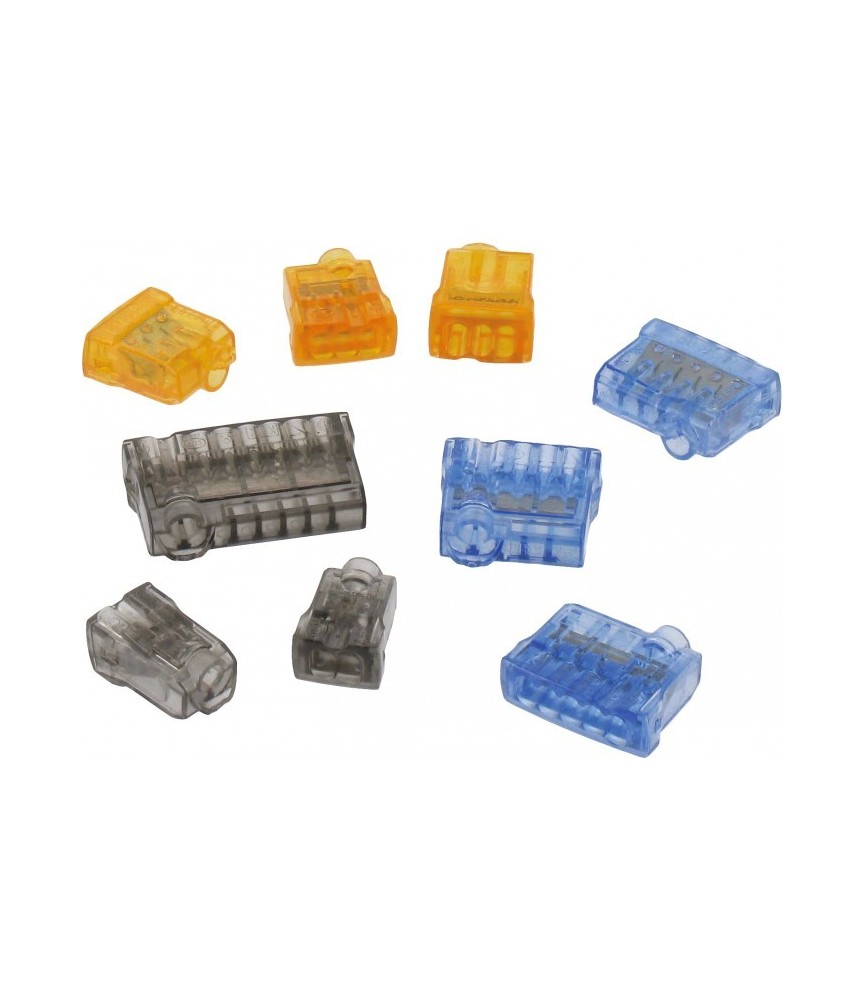 Borne de connexion sans vis Nylbloc - assortiment - 24 A - Lot de 9 - LEGRAND Borne de connexion sans vis Nylbloc - assortiment - 24 A - Lot de 9 - LEGRAND