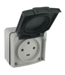 Prise socle à encastrer Plexo - 20 A - 3P + N + T - LEGRAND