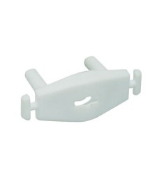 2 caches prise en plastique blanc