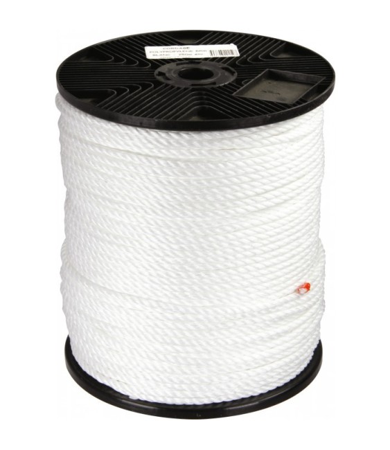 Bobine de 48 M de cordage en polypropylène - 4 torons -  14 mm