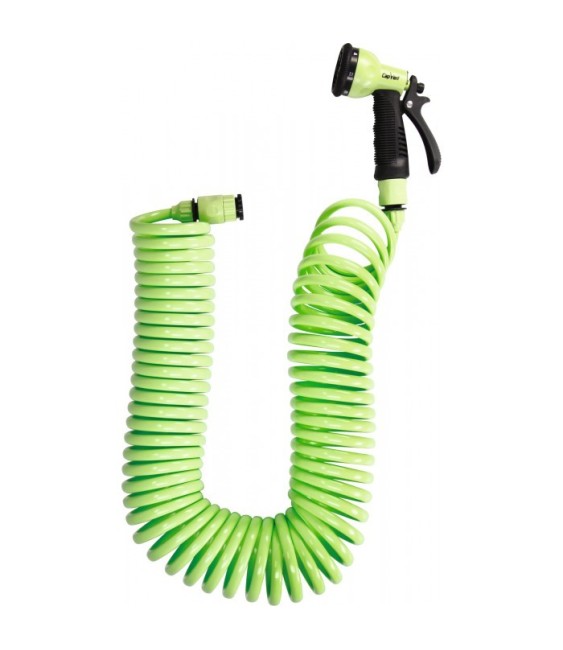 Tuyau spirale de balcon - Auto-rétractable - 15 M - CAP VERT