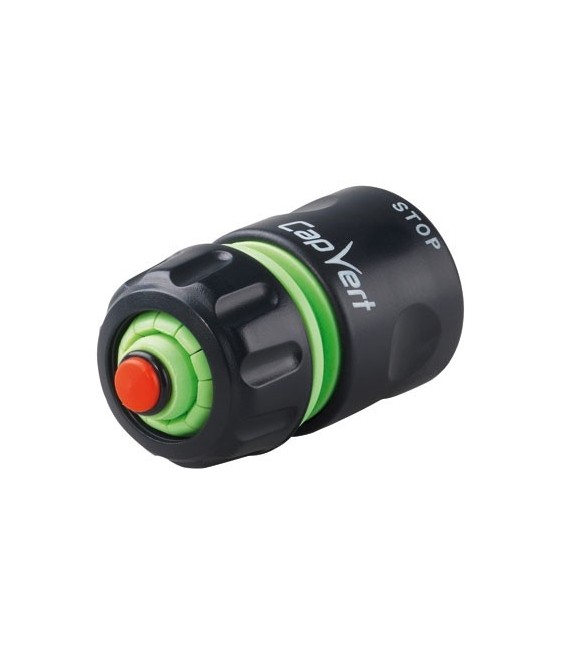 Raccord rapide stop -  15 mm - CAP VERT