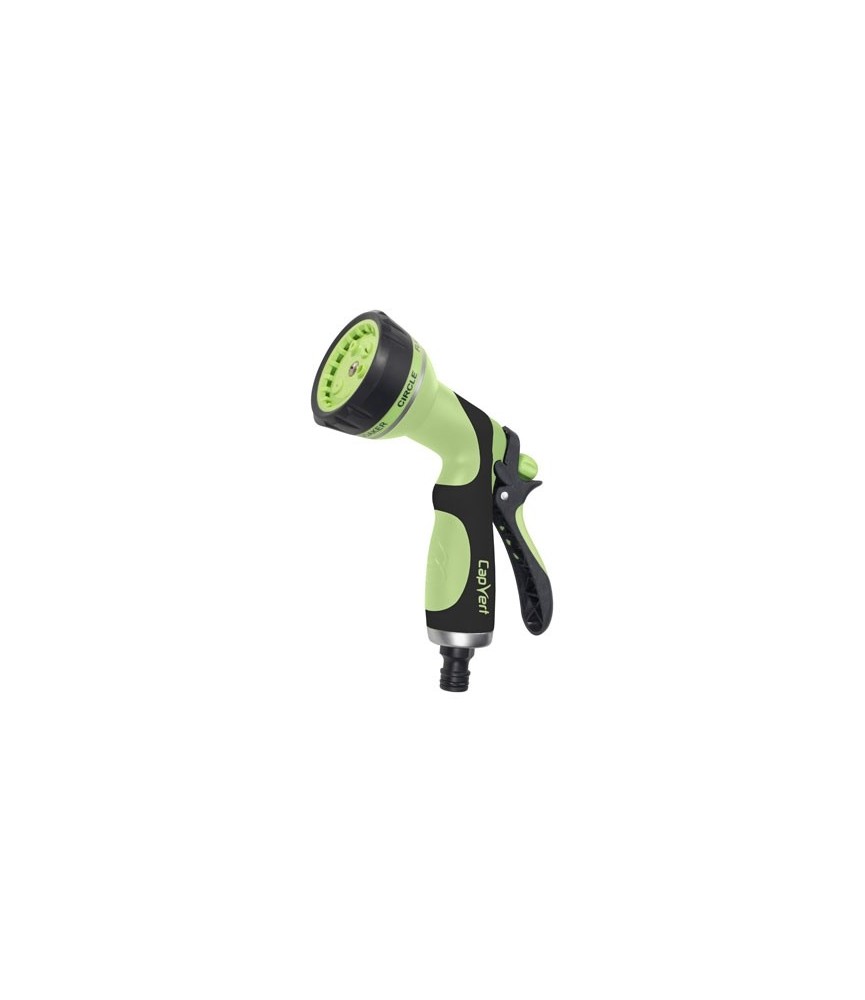 Pistolet à pomme 6 Jets - avec poignée arrière - CAP VERT