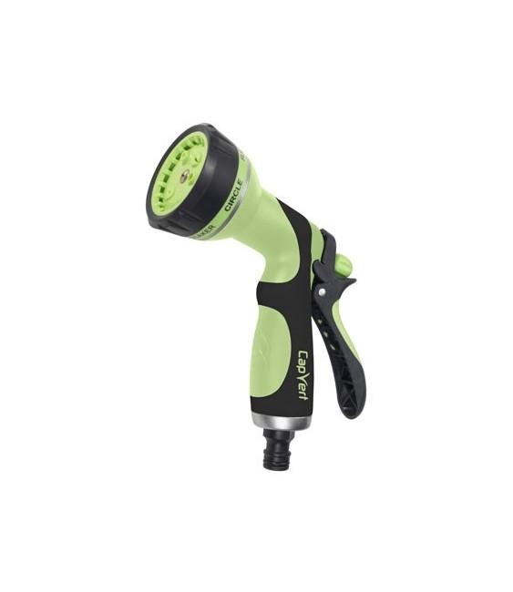 Pistolet à pomme 6 Jets - avec poignée arrière - CAP VERT