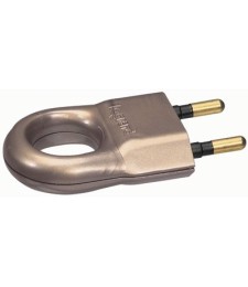 Fiche mâle plastique - 2 P - 6 A - Bronze - LEGRAND