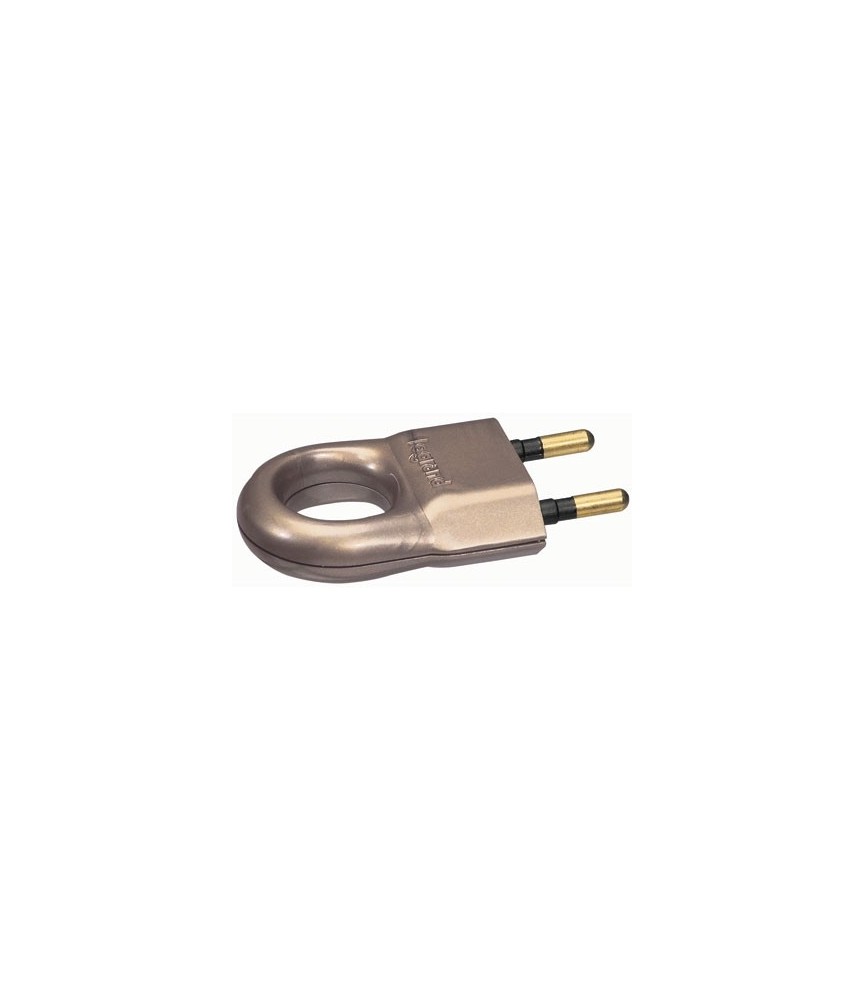 Fiche mâle plastique - 2 P - 6 A - Bronze - LEGRAND Fiche mâle plastique - 2 P - 6 A - Bronze - LEGRAND