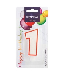 Bougie anniversaire N°1 - DEVINEAU