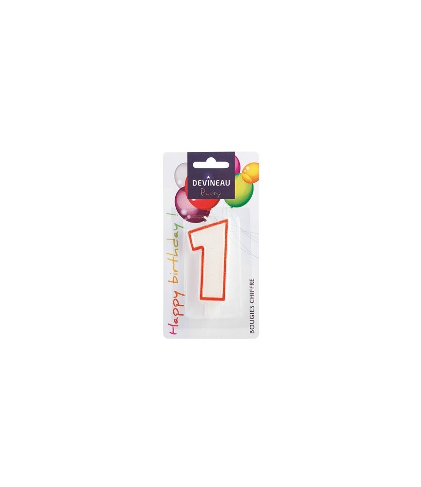 Bougie anniversaire N°1 - DEVINEAU