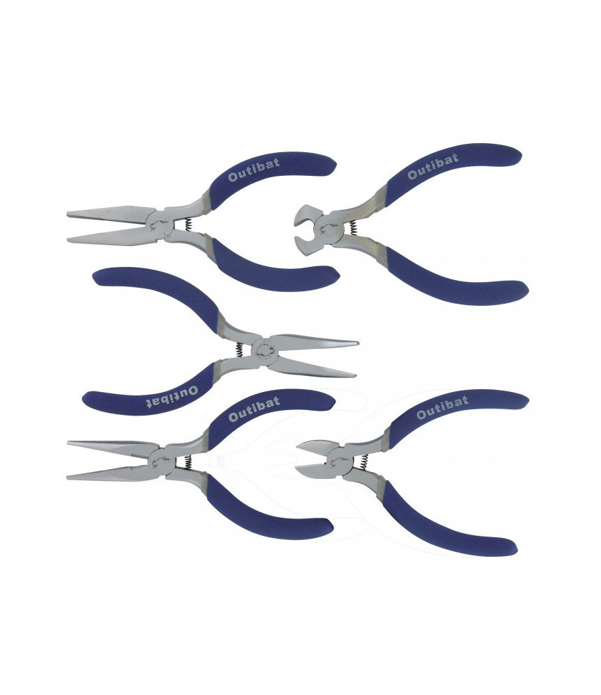 Coffret 5 mini-pinces - 112 mm - OUTIBAT
