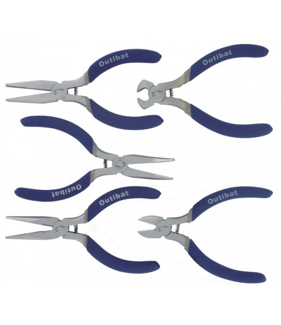 Coffret 5 mini-pinces - 112 mm - OUTIBAT