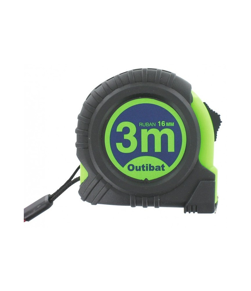 Mètre bi-matière - 3 Mètres - Outibat Mètre bi-matière - 3 Mètres - Outibat