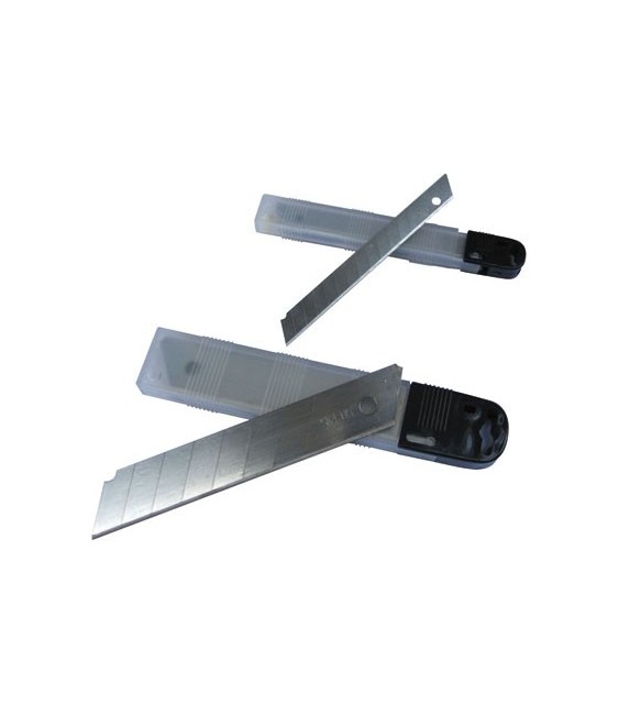 10 lames de cutter L-100 - 18 mm - OUTIBAT