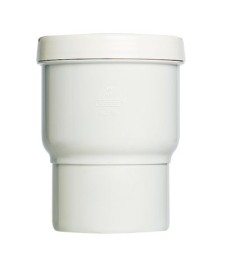 Manchon sortie WC droite M / F - 85 à 107 mm - Blanc - GIRPI