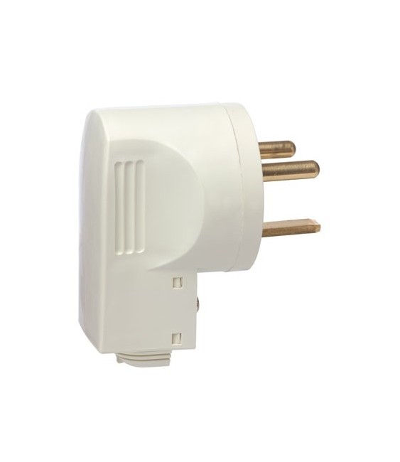 Fiche mâle latérale - 2P + T - 32 A - Blanc - LEGRAND