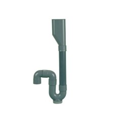 Siphon en PVC double entrée - Sortie verticale -  44 mm - NEPTUNE