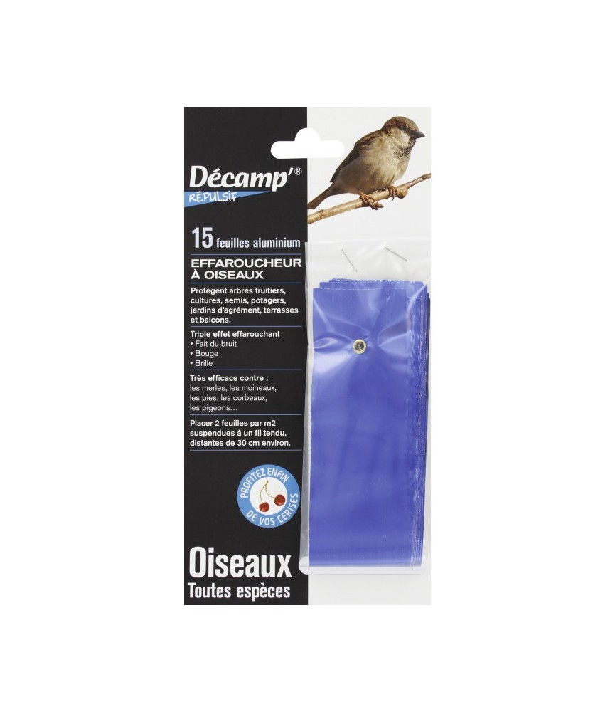 Effaroucheur à oiseau en alu - 15 bandes Effaroucheur à oiseau en alu - 15 bandes