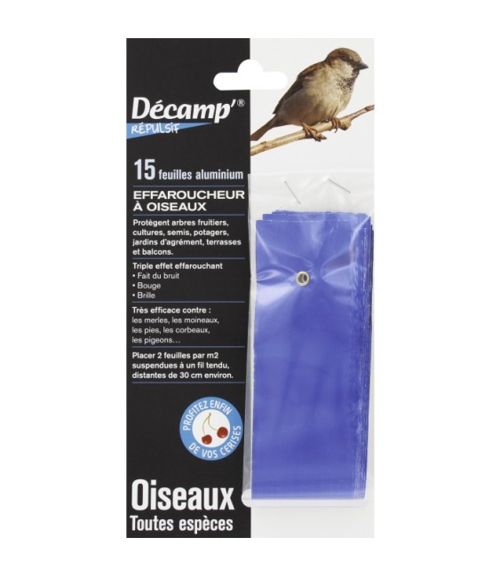 Effaroucheur à oiseau en alu - 15 bandes