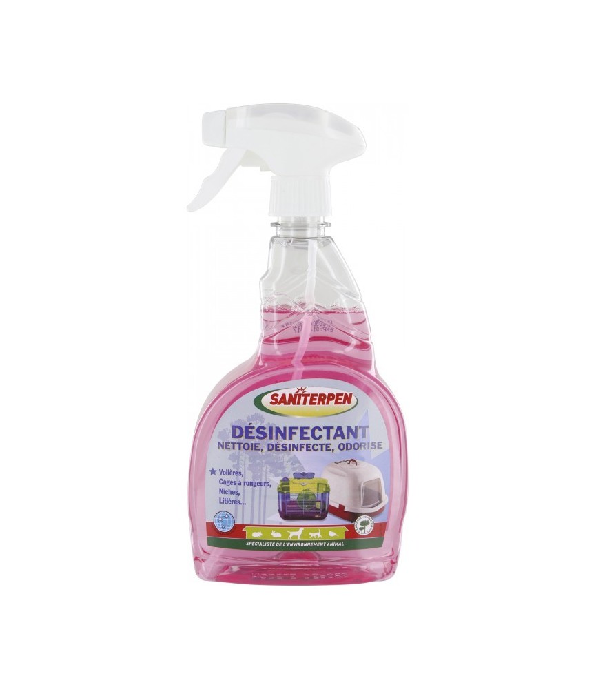 Désinfectant / nettoyant environnement animaux - 750 ml - SANITERPEN
