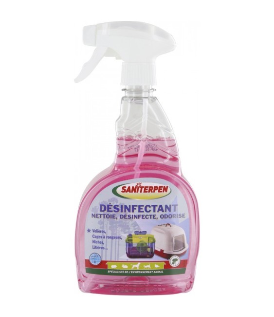 Désinfectant / nettoyant environnement animaux - 750 ml - SANITERPEN