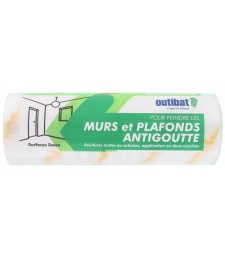 Manchon pour rouleau anti goutte - Murs / plafonds - 180 x 48 mm - OUTIBAT