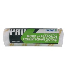 Manchon pour rouleau pro Monocouche - 180 x 48 mm - Manche bois - OUTIBAT