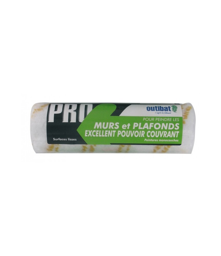 Manchon pour rouleau pro Monocouche - 180 x 48 mm - Manche bois - OUTIBAT Manchon pour rouleau pro Monocouche - 180 x 48 mm - Manche bois - OUTIBAT