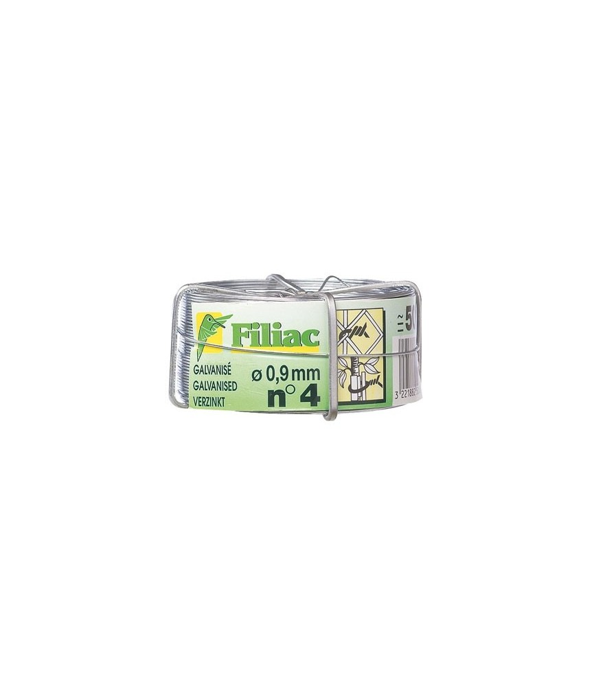 Bobine de fil de fer galvanisé N°2 - 0.7 mm - FILIAC Bobine de fil de fer galvanisé N°2 - 0.7 mm - FILIAC
