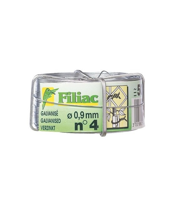 Bobine de fil de fer galvanisé N°12 - 1.8 mm - FILIAC