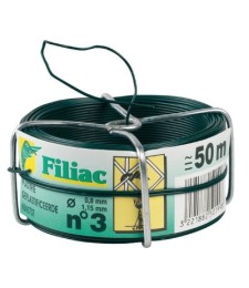 Bobine de fil galvanisé plastifié N°3 - Vert - FILIAC