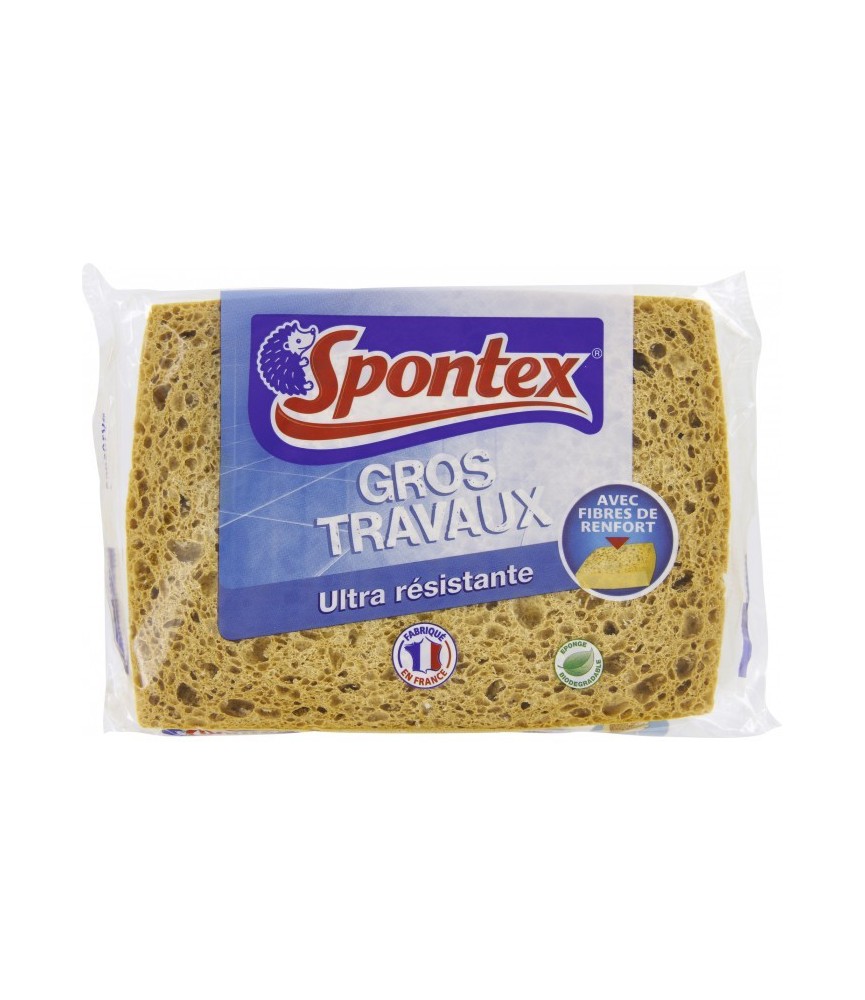 Éponge pour Gros travaux - Ultra résistante - SPONTEX Éponge pour Gros travaux - Ultra résistante - SPONTEX