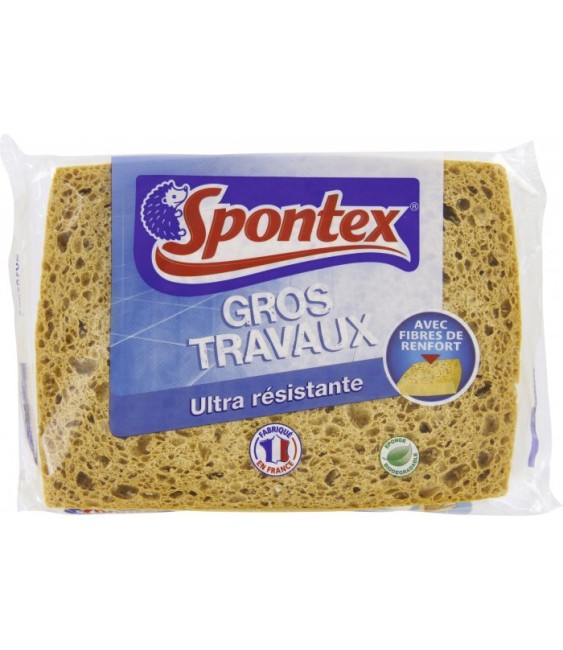 Éponge pour Gros travaux - Ultra résistante - SPONTEX