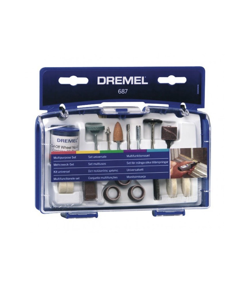Kit multi-usage - 52 accessoires indispensables - DREMEL Kit multi-usage - 52 accessoires indispensables - DREMEL